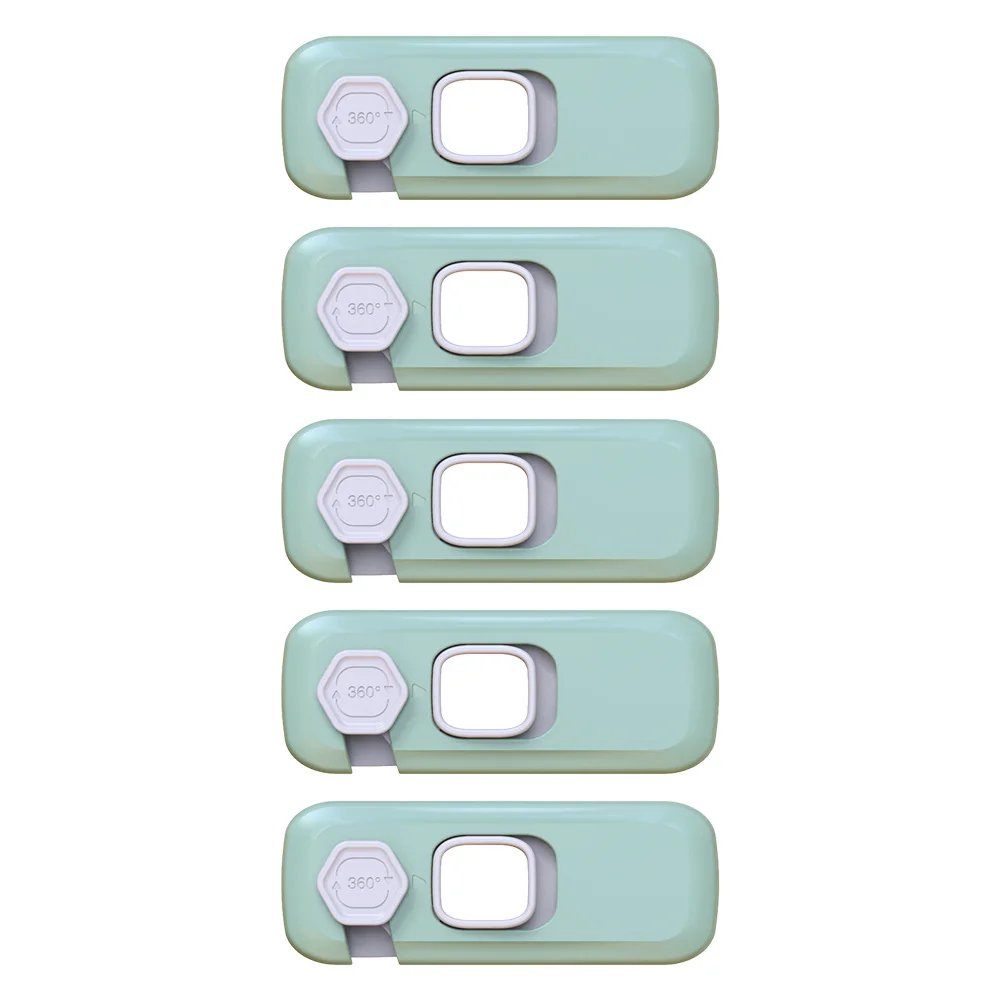 

5Pcs Baby Safety Locks, Child Proof Refrigerator Lock Fridge locks With Sticky Adhesive Pads For Doors, Drawers, Cabinets, Oven