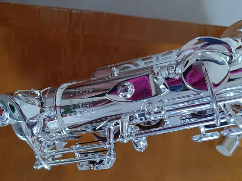 2025 Mark VI Alto Saxophone Silver Plated E Flat Brand Professional Musical Instrument Sax With Case Brass mouthpiece Reed
