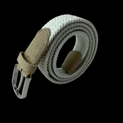 1 Boys/Girls Suede Belt Elastic Primary School Student Belt& Youth Casual Canvas Weaving Fashion 85-95-105cm 3.0cm Wide