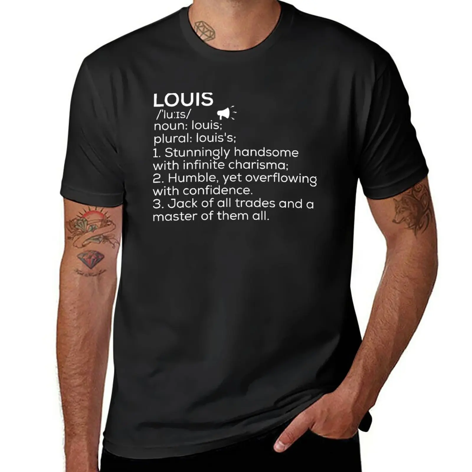 

New Louis Name Definition T-Shirt cute clothes Oversized t-shirt men clothings