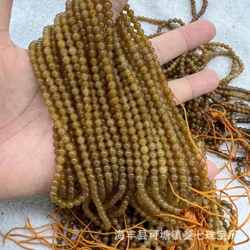 

Коричневые нефритовые бусины Hetian 4 м, материал, нежное качество, красивые