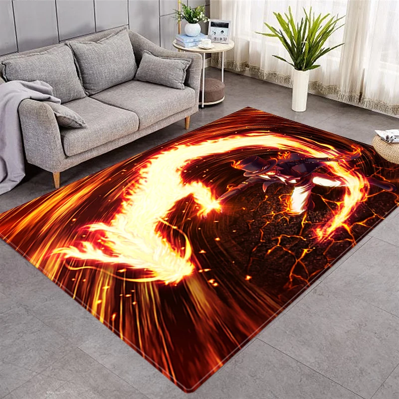 

Abstract Style Printed Rugs Home Living Room 3D Printing Game Small Rug Bedroom Room Decoration Door Mat Non-slip Washable Rug
