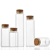 100X Glass Jars With Cork Empty 25ml 30ml 40ml 50ml 60ml 70ml 100ml 125ml 150ml 180ml Jars Containers Bottle WedHoliday Decor 4