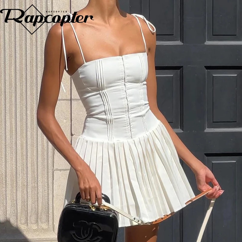 

Платье женское Плиссированное с открытой спиной и шнуровкой