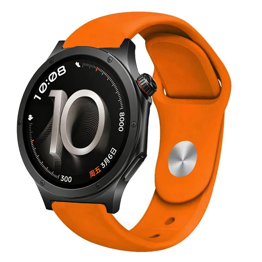 Soft Silicone Sports Strap, Breathable and Comfortable, 18/20/22mm