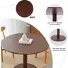 Walnut Round Dining Table 4-6 Modern Farmhouse Design Easy Care Sturdy Construction Ideal Small Spaces 5