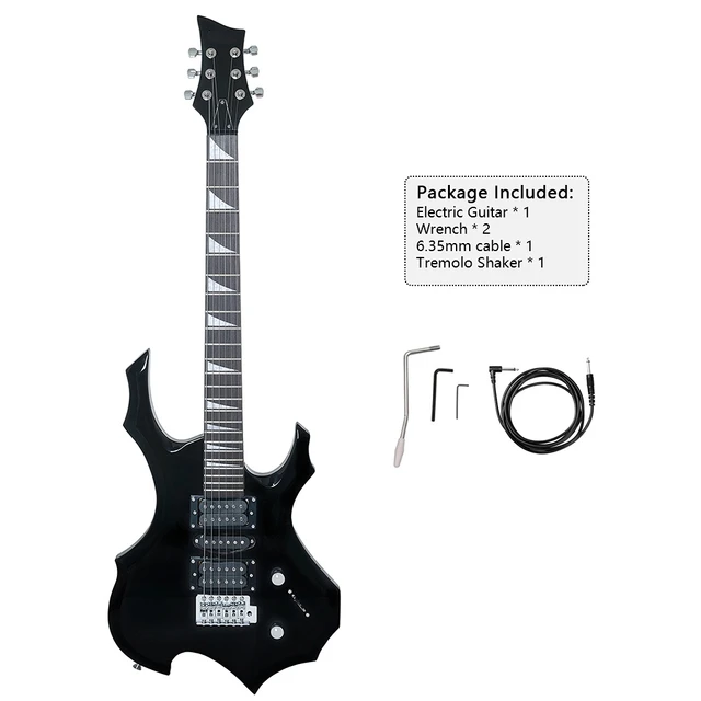 Electric guitar frets strings maple body electric guitar guitarra with bag speaker necessary guitar
