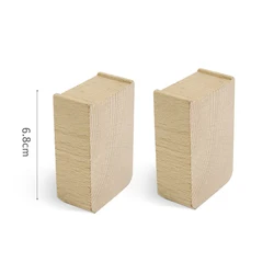 Wooden Train Track Accessories - Beech Wood Railway Toy Set (2pcs bridge piers)