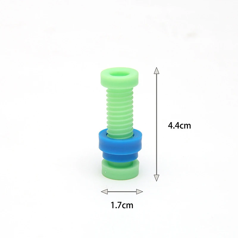 3Pcs Creative Screwing Building Blocks Toy Funny Children's Puzzle Toys Plastic Insert Nut Shape Boy Girls Holiday Birthday Gift