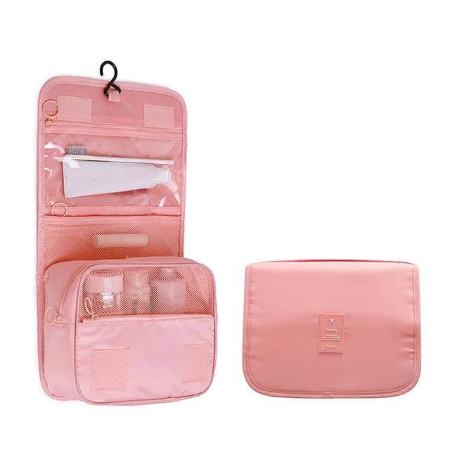 Waterproof Travel Toiletries Organizer for Women – High-Quality Makeup and Bathroom Essentials Pouch with Hook