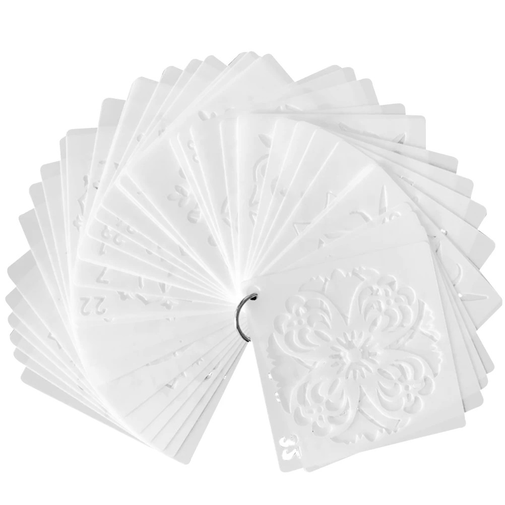 

36/56pc Hollow Mandala Pattern Painting Stencils Plastic Flower Painting Template DIY Adults Journal Wall Paper Drawing Stencils