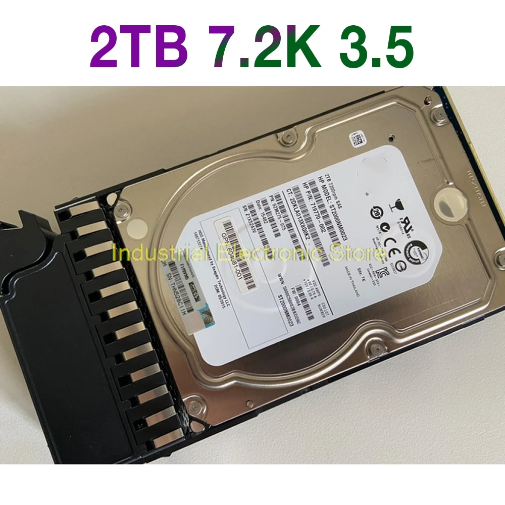 2 ТБ для HP AW555A P2000 SAS-FC 7,2 K 3,5 605475-001 604051-001 719770-002, жесткий диск