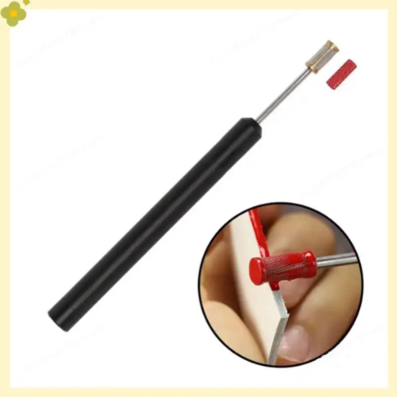 L 염료 엣지 페인트 롤러 펜 애플리케이터 엣지 오일 펜 가죽 DIY 엣지 오일 펜 가죽 엣지 실링 도구