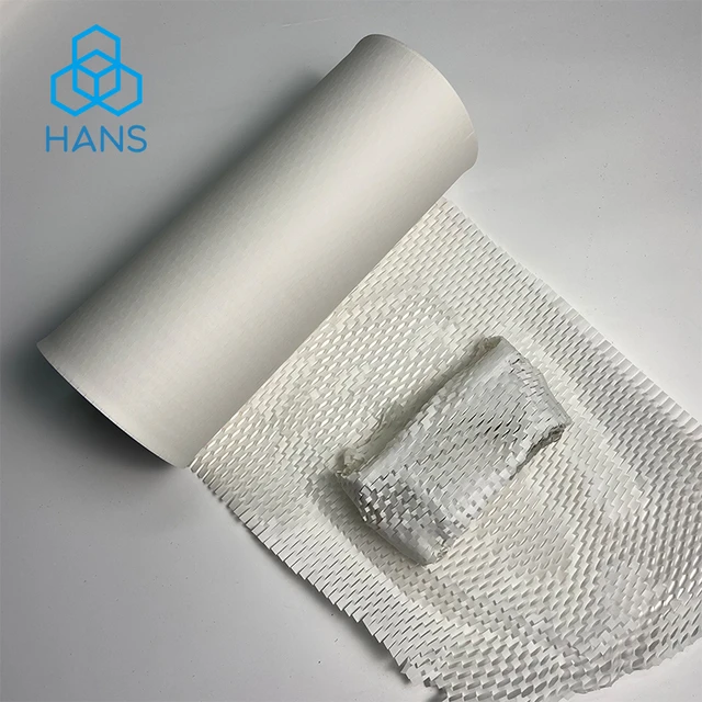 Compostable Honeycomb Packing Paper For Wine Cushioning Wrap Paper Roll