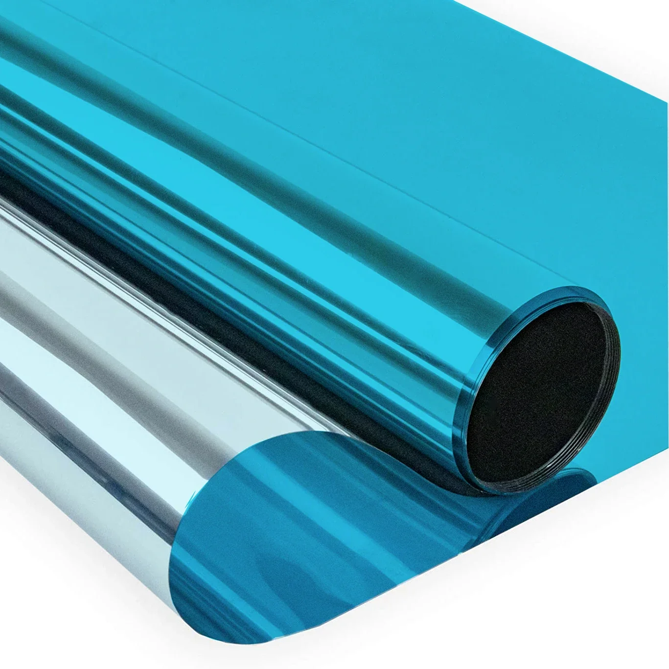 Pellicola Riflettente Per Vetri Blu - 90x200 Cm, Anti UV, Controllo Calore, Privacy Unidirezionale - Foto 7