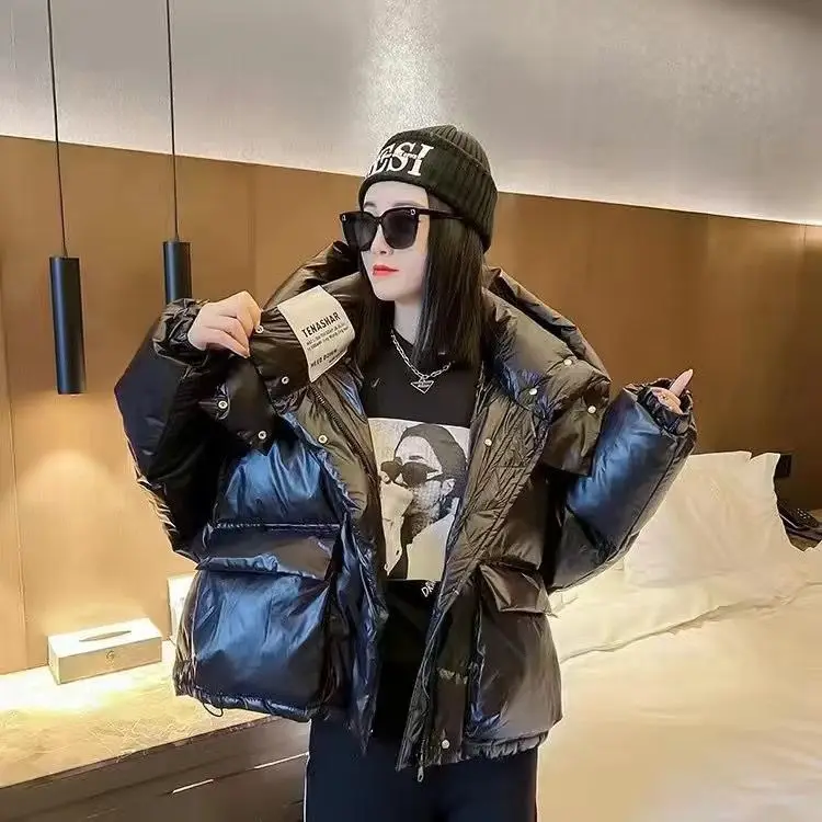 New Candy Color Down Jacket Women Hooded Down Coat Korean