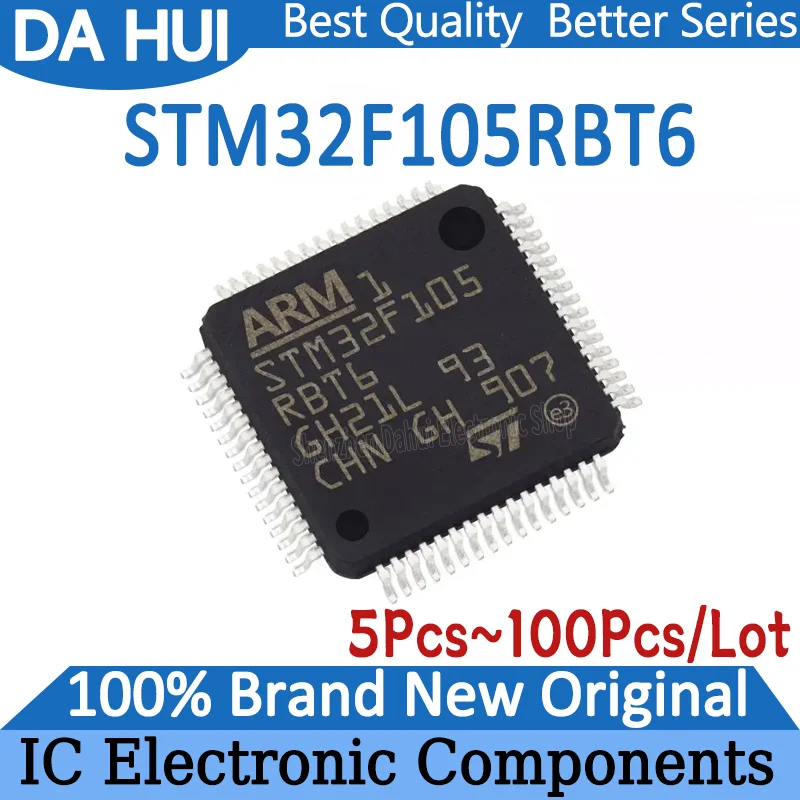 

STM32F105RBT6 STM32F105RBT STM32F105RB STM32F105R STM32F105 STM32F STM32 STM IC MCU Chip LQFP-64 In Stock 100% Brand New Originl