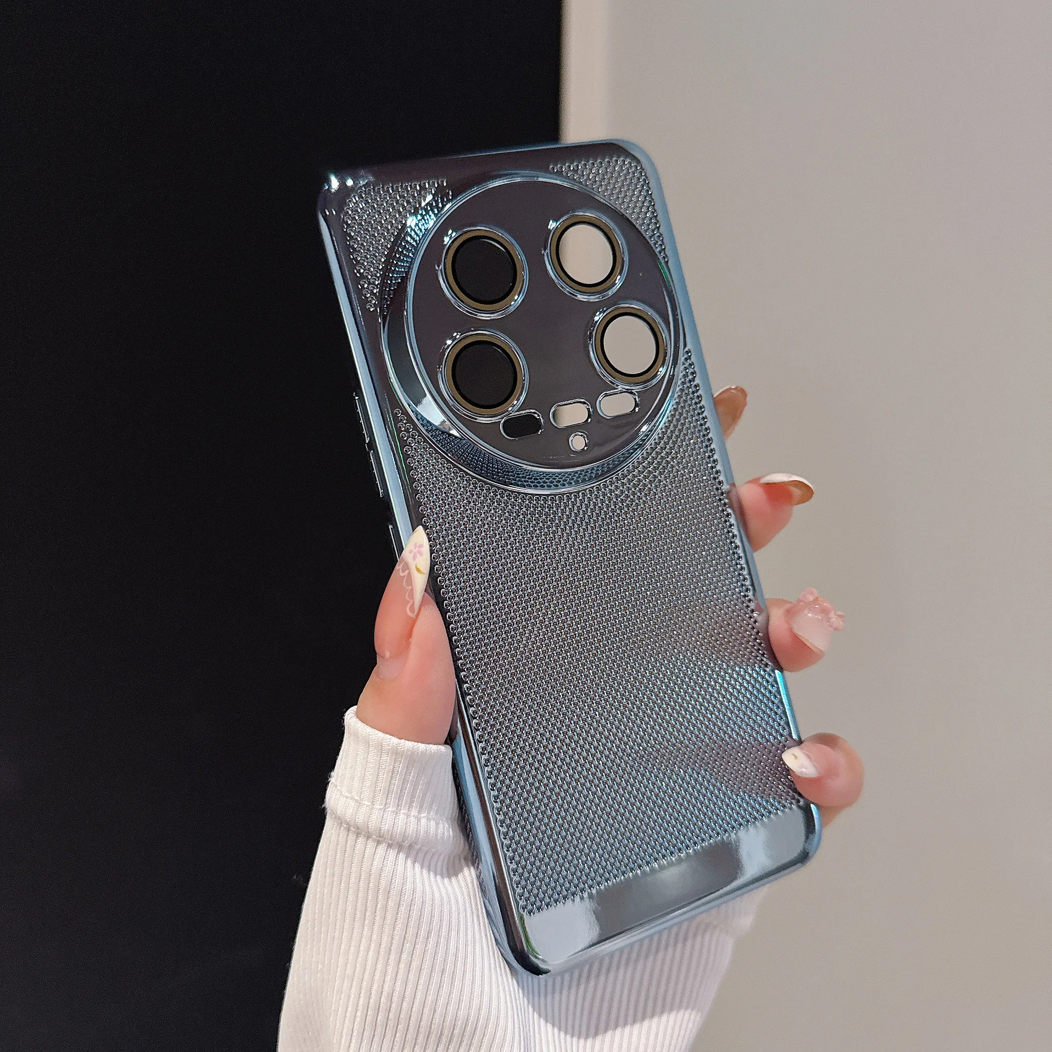 Enhanced Heat Dissipation Breathable Plating Hard Phone Case