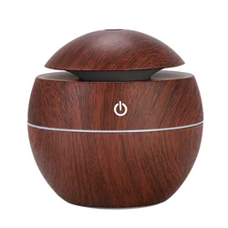 Wood-Finish Ultrasonic Aroma Diffuser and Cool Mist Humidifier (BROWN)