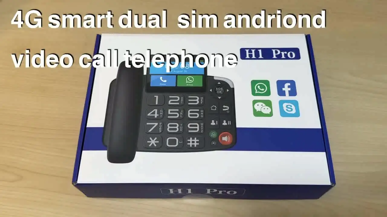 Android LTE固定固定電話,4G SIMネットワークビデオ,Google Play,wifi