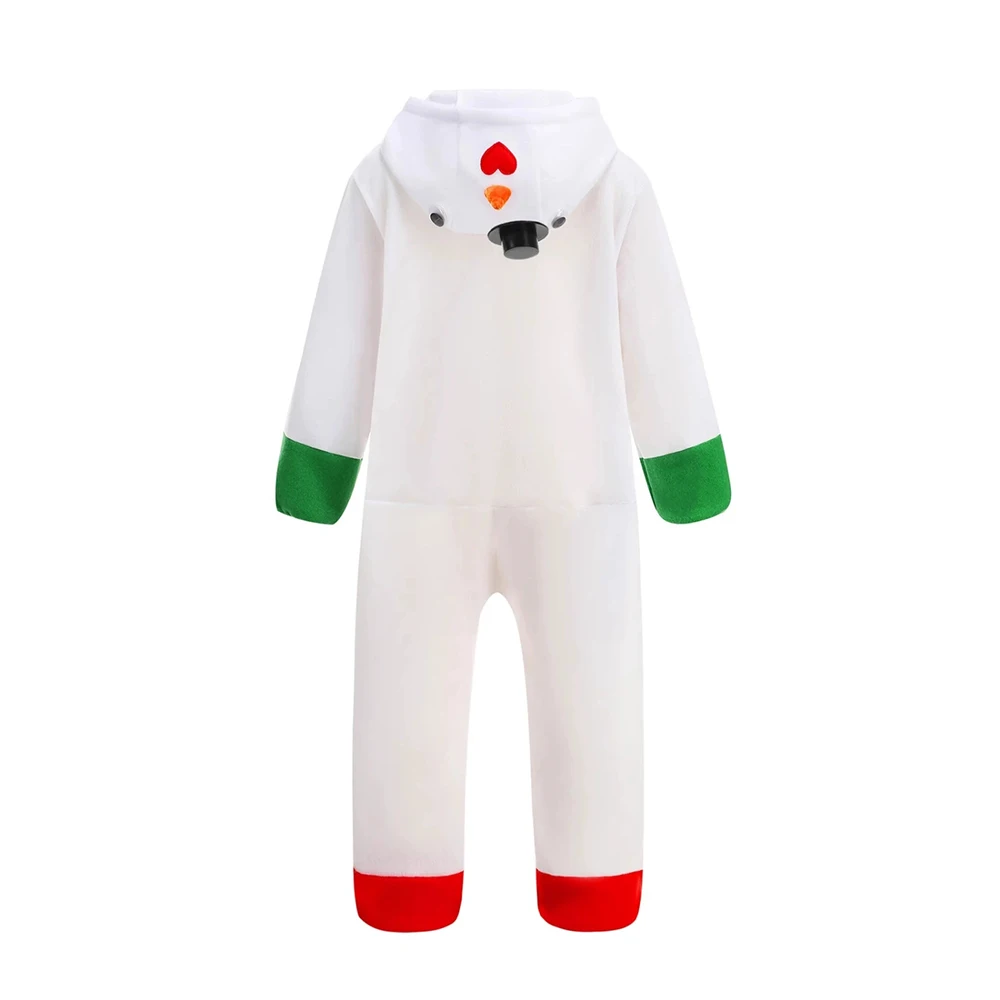 Generic Snowman Plush Bodysuit Costume for Children's Winter Parties