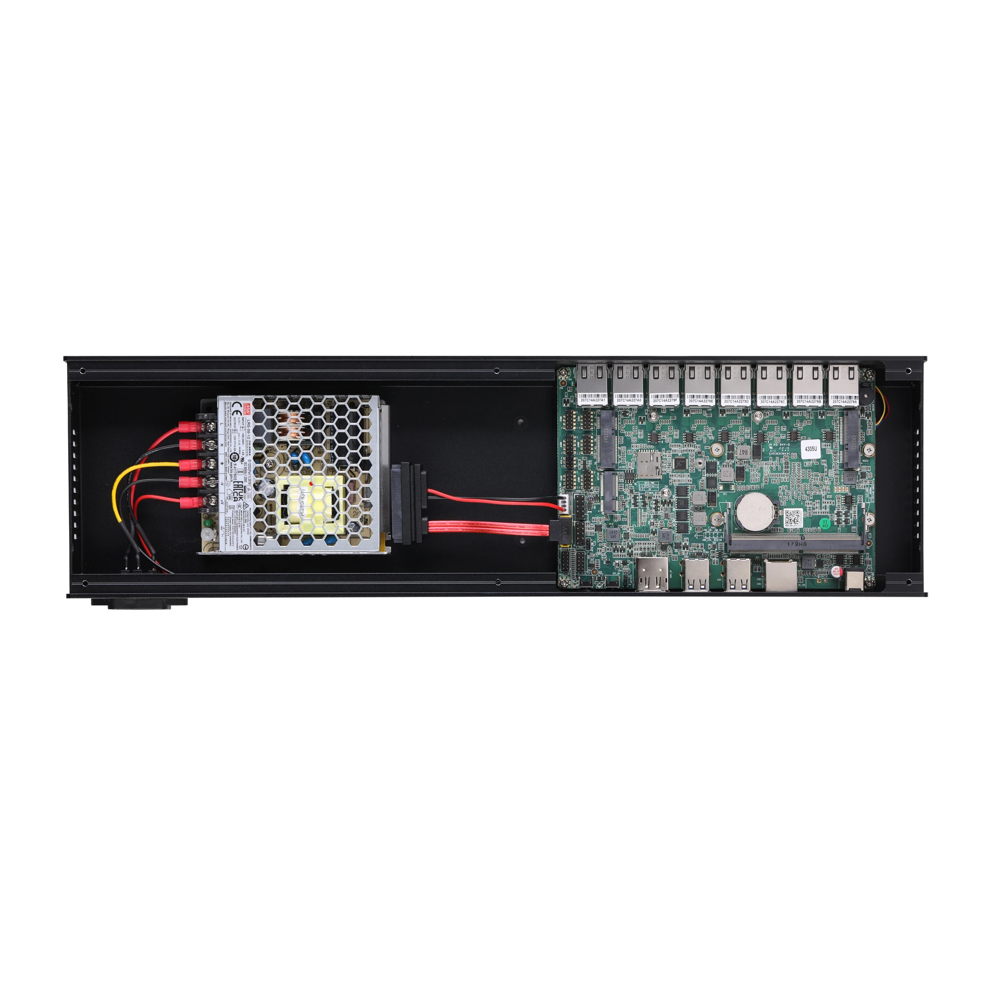 1U Rack Qotom Mini Computer with 8*2.5G B3 Version Lan,Gen 10th 8260U 10110U 10210U 10710U DP 4USB3.0 Pfsense Firewall Router 5