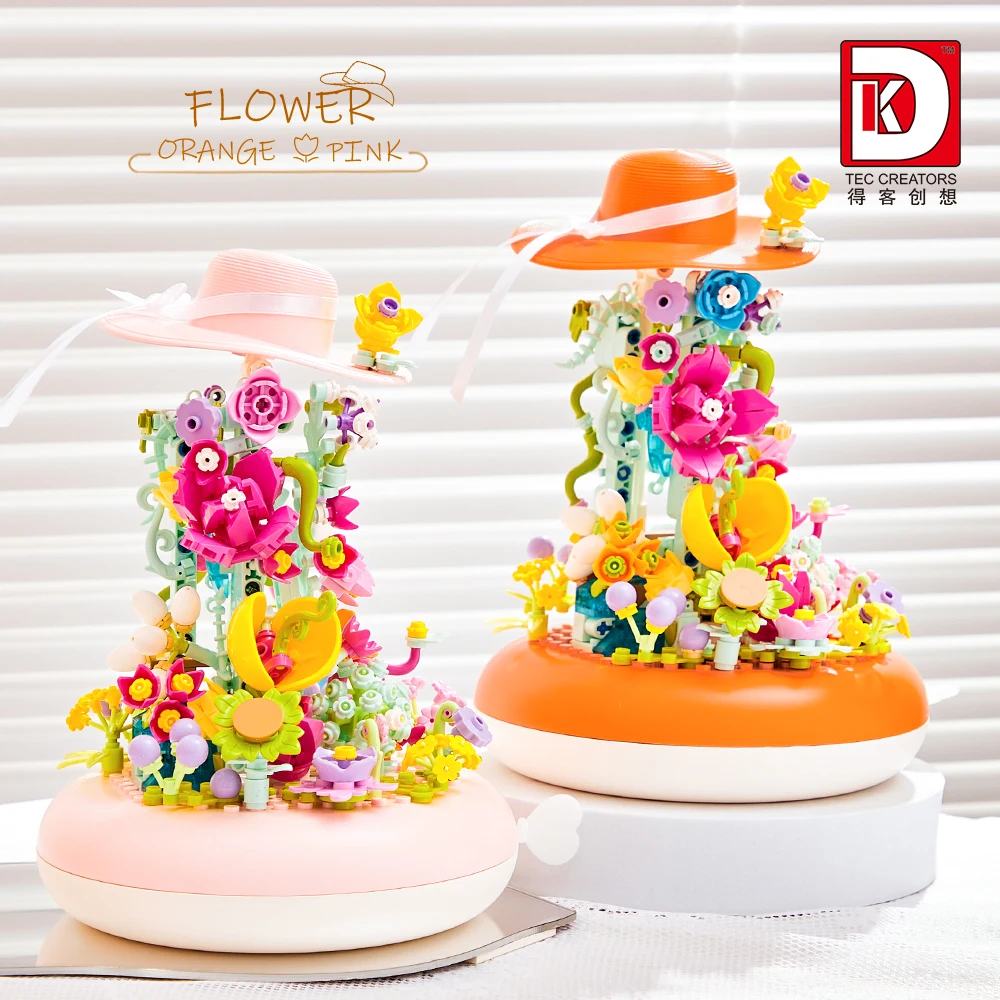 

MOC 575pcs Ideas City Flowers Bonsai Plants Decor Anime Creative Tree House Model Building Blocks Bricks Toys for Kid Gift