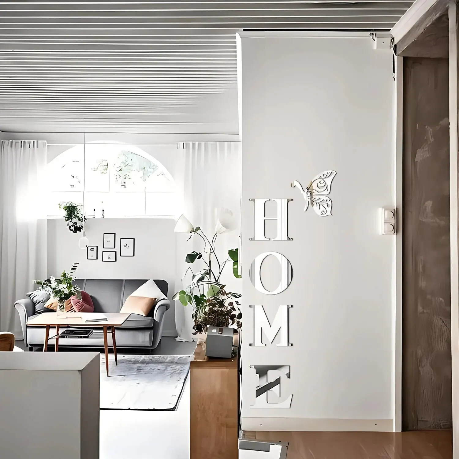3D Mirror Wall Sticker Entrance Decoration Home Decoration