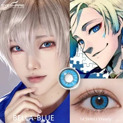 Vibrant Green Cosplay Color Contact Lenses - Cute Anime - Inspired Eye Enhancement (BELLA - BLUE)