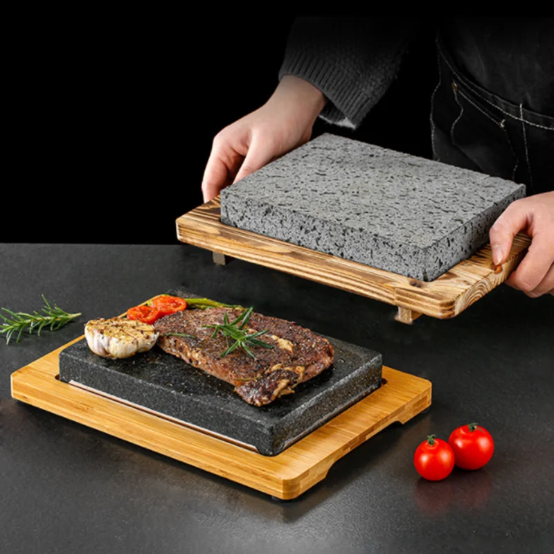 Stone Grill Steak Cooking Set Steak Stone Hot Plate Cookware for Home  Cooking - China Kitchen Utensils and Steak Stone price