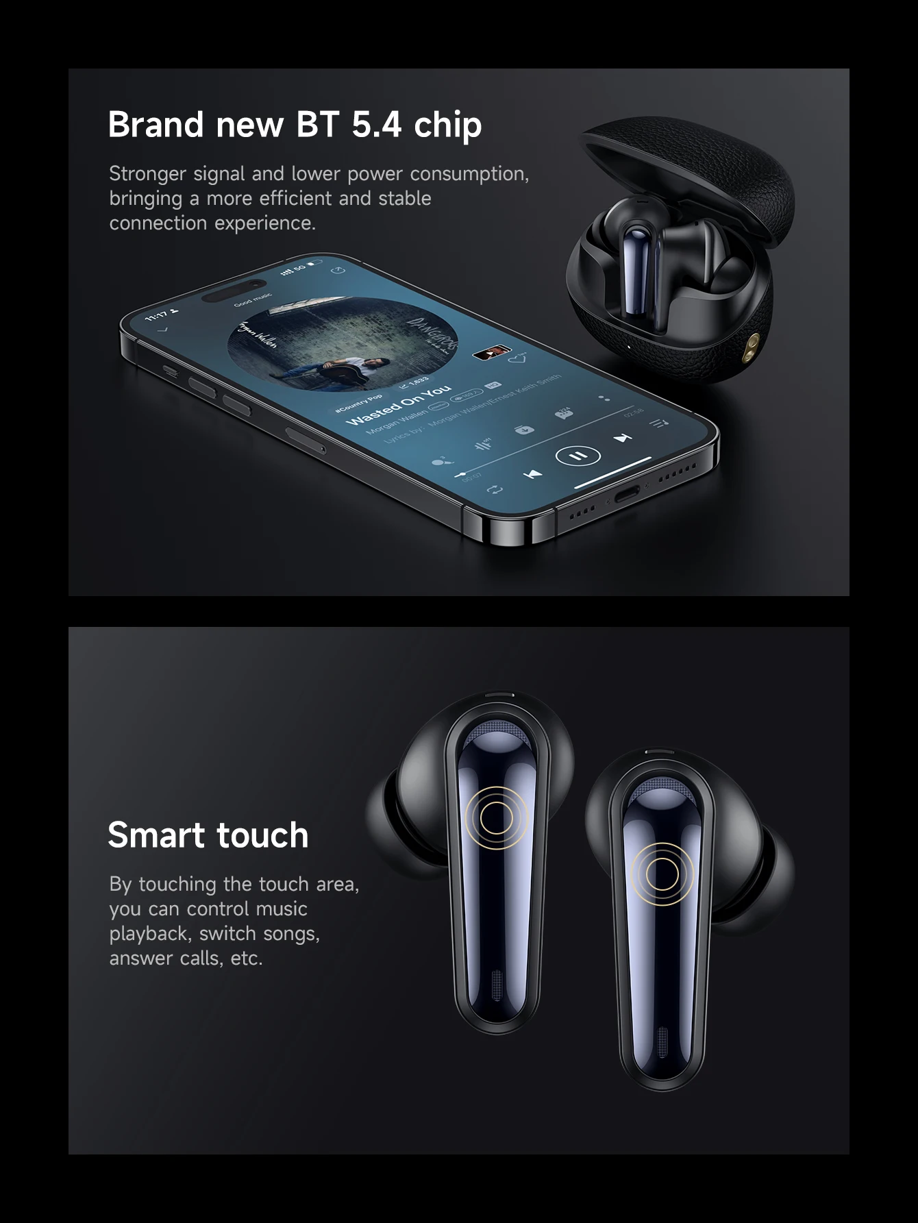 HOCO EQ23 Plus ANC+ENC TWS True Wireless Earphones description image 10