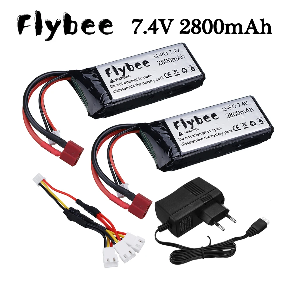 

Для Wltoys 124019 обновление автомобиля 2s 7,4 в 2800 мАч литий-полимерный аккумулятор/зарядное устройство для Wltoys 144001 104001 12428 RC автомобиль грузовик лодки аккумулятор