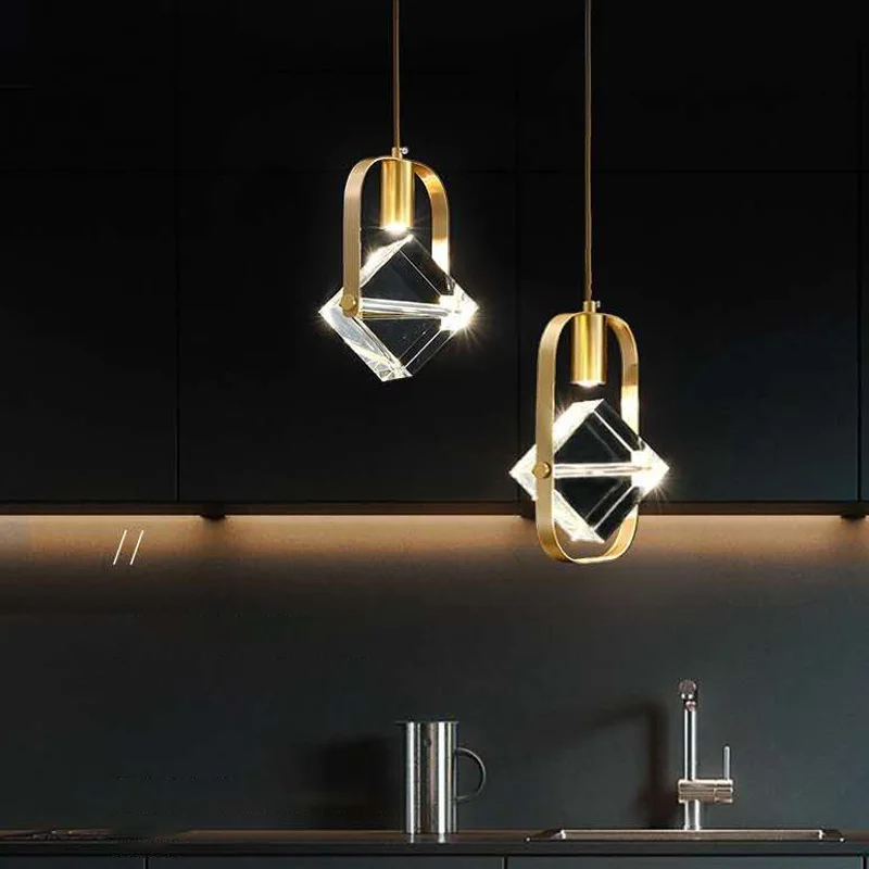 

Nordic Pendant Lamps Led Crystal Lamp Bedroom Bedside Luminaire Decoration Hanging Lamps For Ceiling Room Ceiling Lamp Fixture