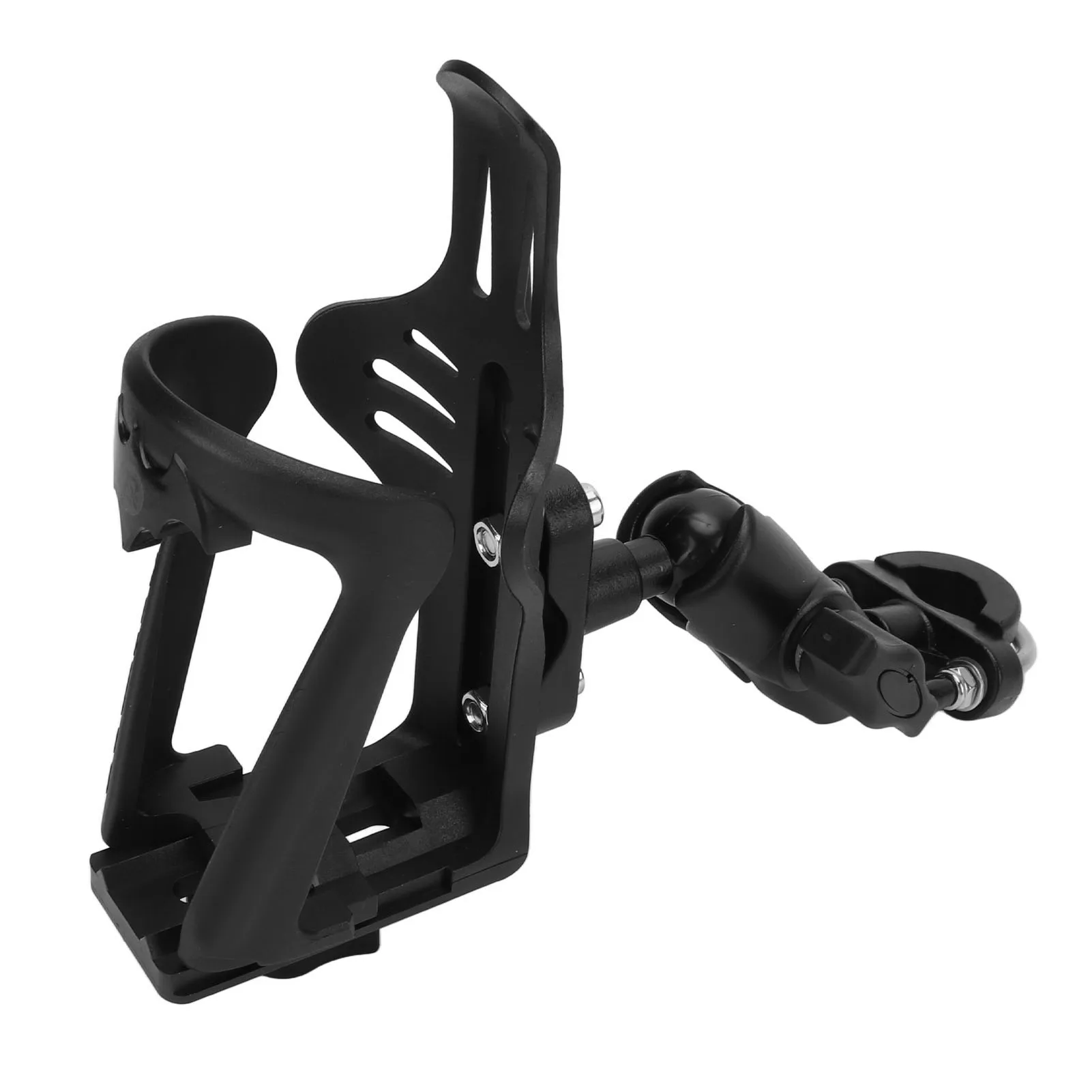 Adjustable Water Bottle Holder - Frosted Nylon & Aluminum Alloy for Motorcycles and Bikes