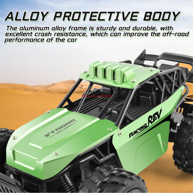 All Terrain 1/16 30KM/H High Speed Racing RC Car Toys 2.4G 4WD Rock Crawler Remote Control Monster Wireless Control RC Truck Toy 2