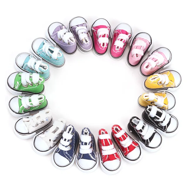 1/2PCs Mini Finger Shoe Cute Skate Board Shoe Fingerboard Shoe for Finger Breakdance Fingerboard Finger Canvas Shoes Toy Puppets 2
