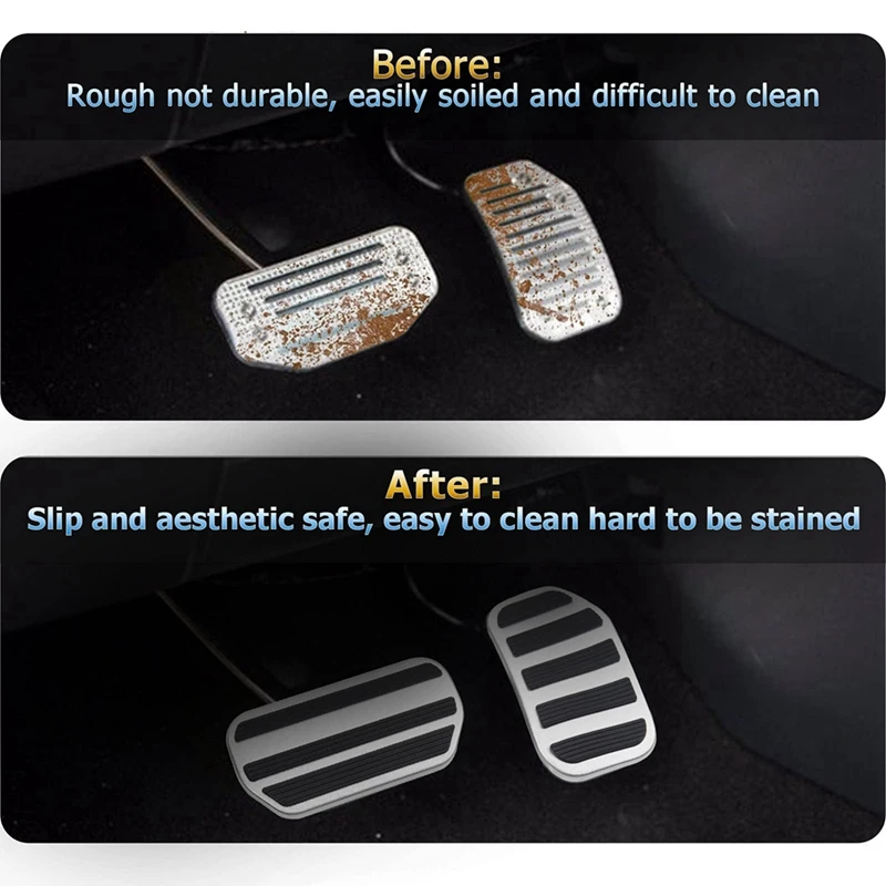 Foot Pedal Pads for Ford F150-Brake And Accelerator Gas Pedal Covers Car Pedals Replacement Spare Parts Accessories Car Pedals Pedal Cover