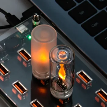 USB Flame Flickering Night Light 1