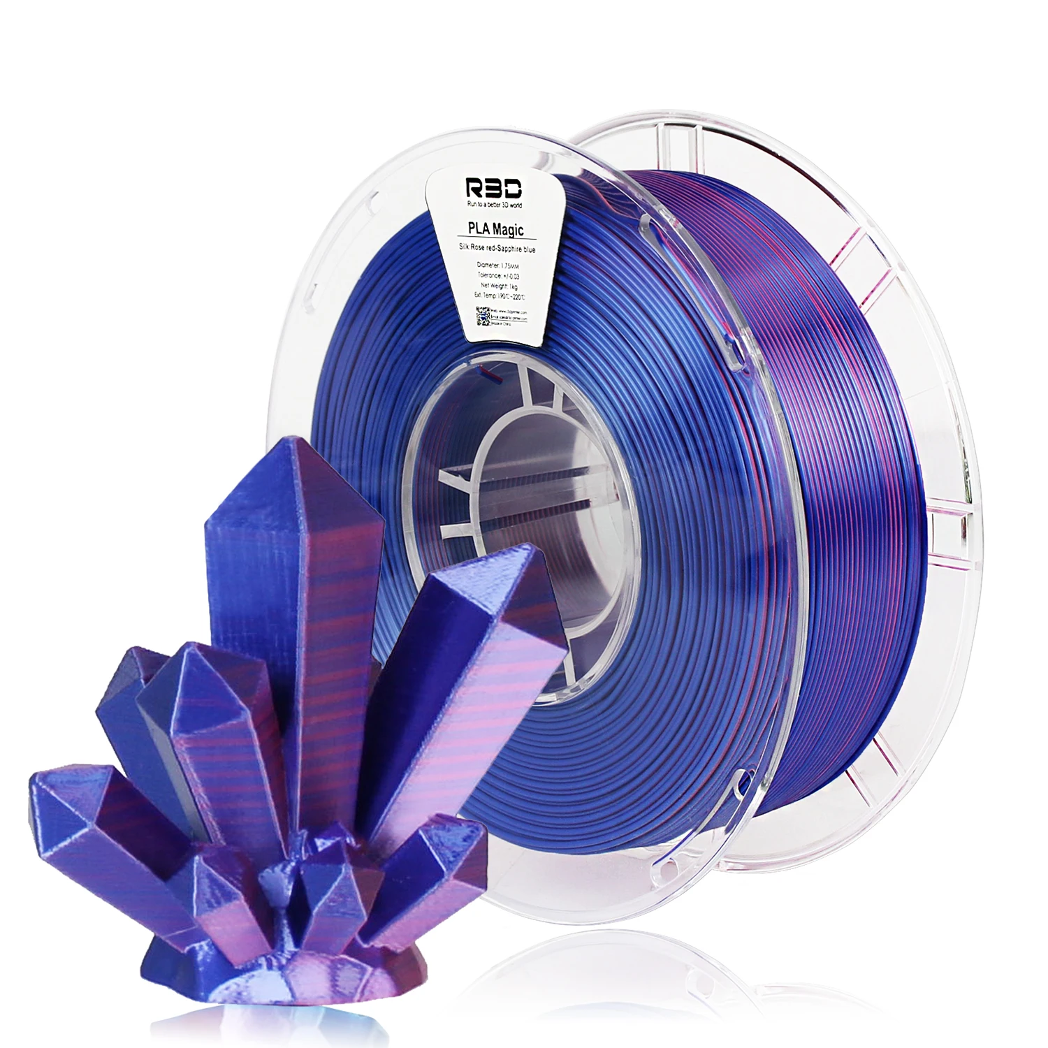 Createbot two-tone1kg filament Dual color  1.75mm 1kg  ±0.02mm A roll of filament comes in two colorsSpool 3D Printing Material polypropylene 3d printer filament 3D Printing Materials