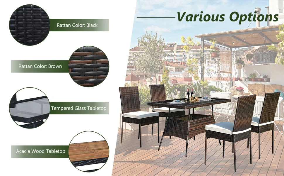 outdoor dining set for 4 