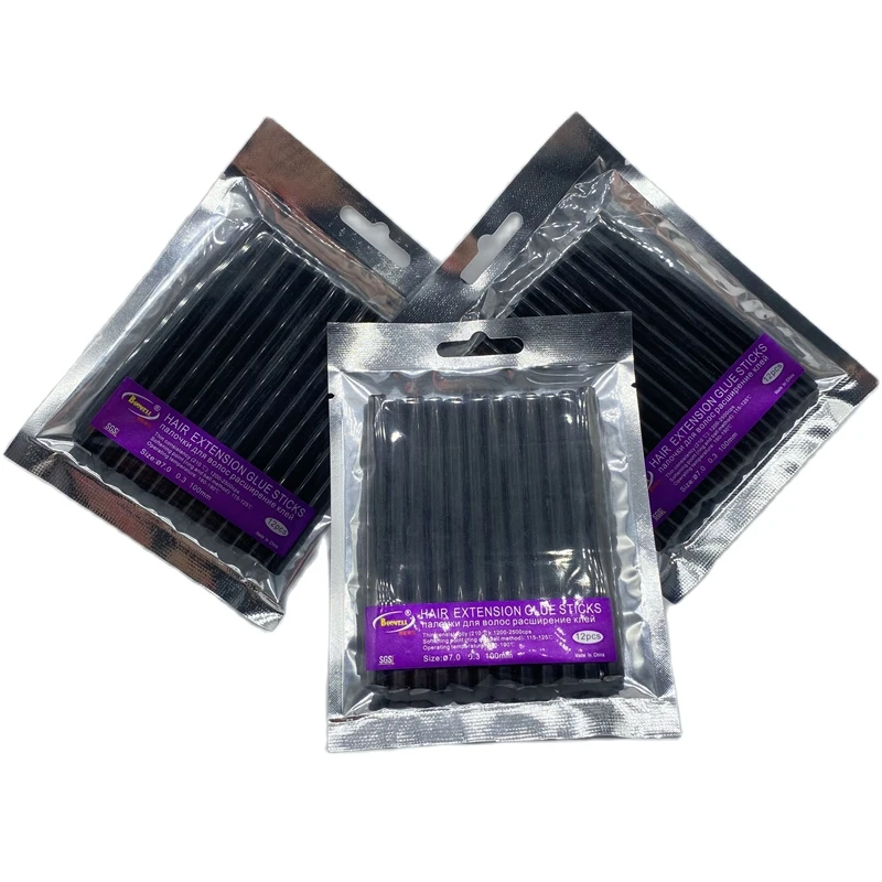 Hot Glue Sticks 7.0mmx10cm 24 PCS For hair extension Glue gun, hair extension glue stick,hair extension glue