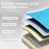 Gaming Chair Breathable Fabric Computer Chair with Pocket Spring Cushion, Comfortable Office Chair with Gel Pad and Storage Bag 4