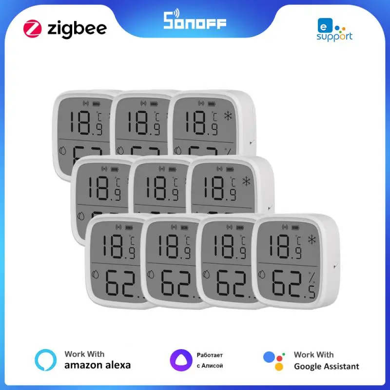 SONOFF SNZB-02D Zigbee Smart sensore di umidà della temperatura con schermo LCD, funziona con l'app eWeLink, per Alexa Google Home Assistant  13