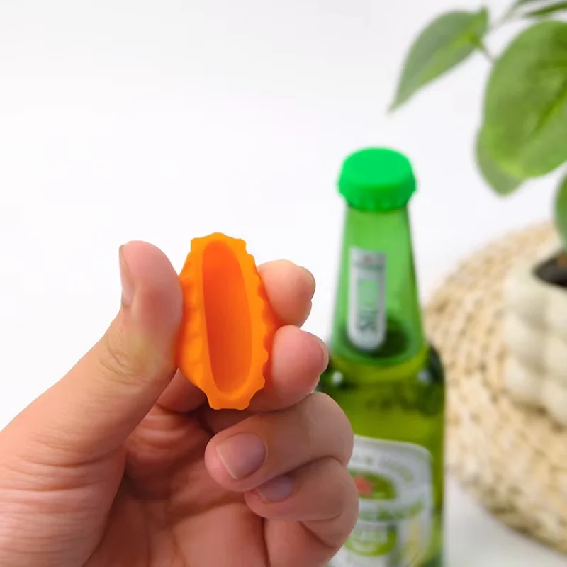 Reusable Silicone Bottle Cap Random Sealed Beer Caps Vinegar Soy Corktail Lid Wine Protective Stopper Bar Accessories 5-20Pcs