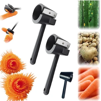 Vegetables Curler Stainless Steel Sacapuntas Para Vegetales spiral funnel flower roller Creative Fruit Carving Salad Veg Slicer 1