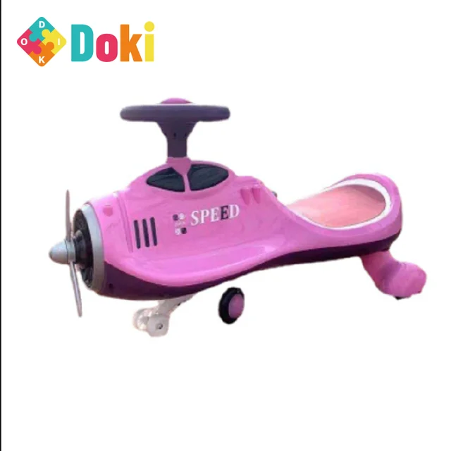 DokiToy Children's Plane Head Fun and Novel Twist Car Swing Car Mute Wheel Anti-rollover Universal Wheel Yo Car New Ulla 2022 5