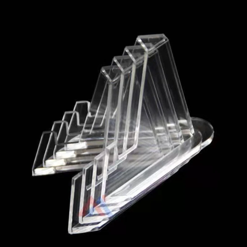 Acrylic Display Stand 10PCS Transparent Coin Commemorative Mini Stand Badge Display Arranged