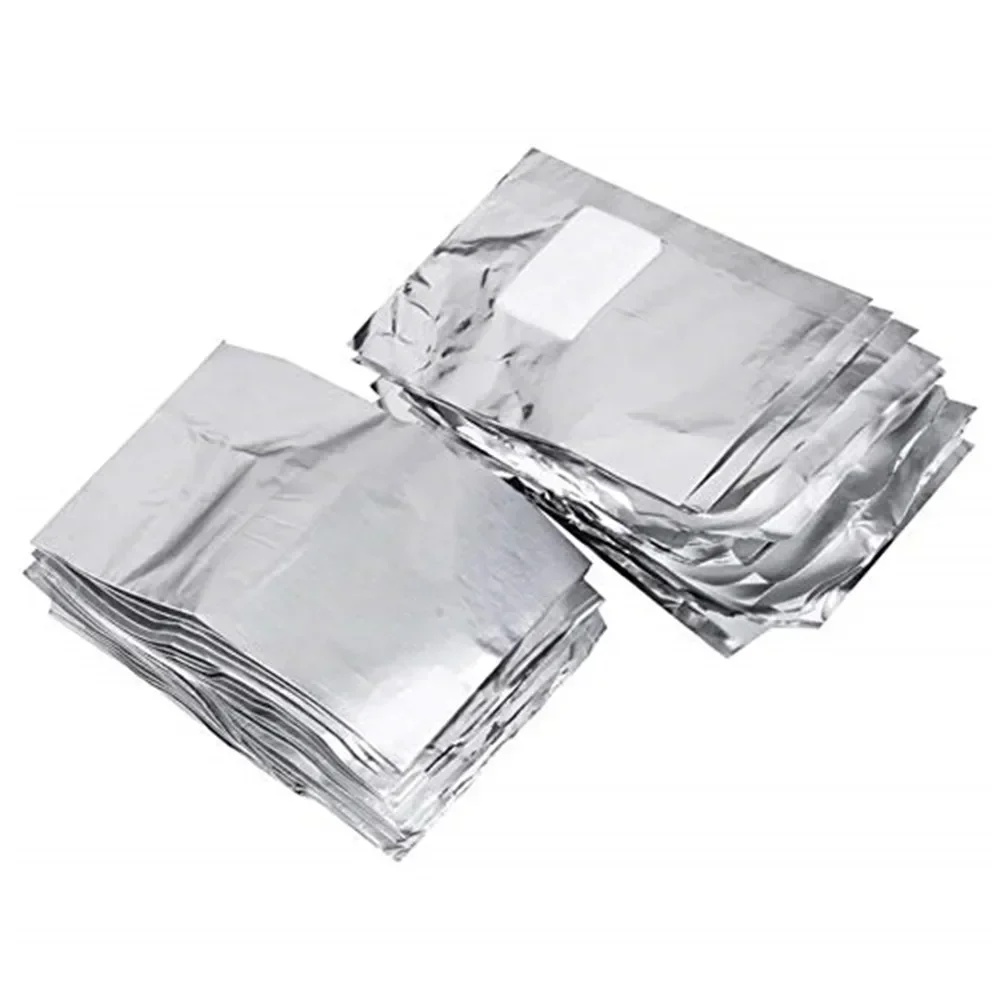 Nail Polish Remover Wraps 50/100pcs Aluminium Nail Foil Polish Remover Acetone UV Gel Cleaner