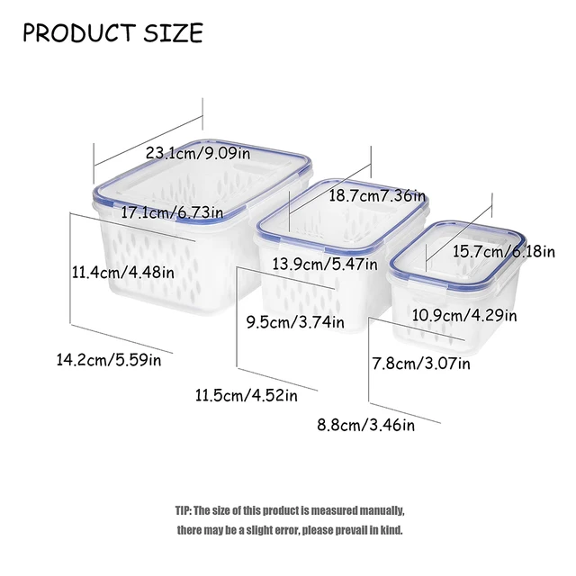 Fruit Storage Containers with Colander 4