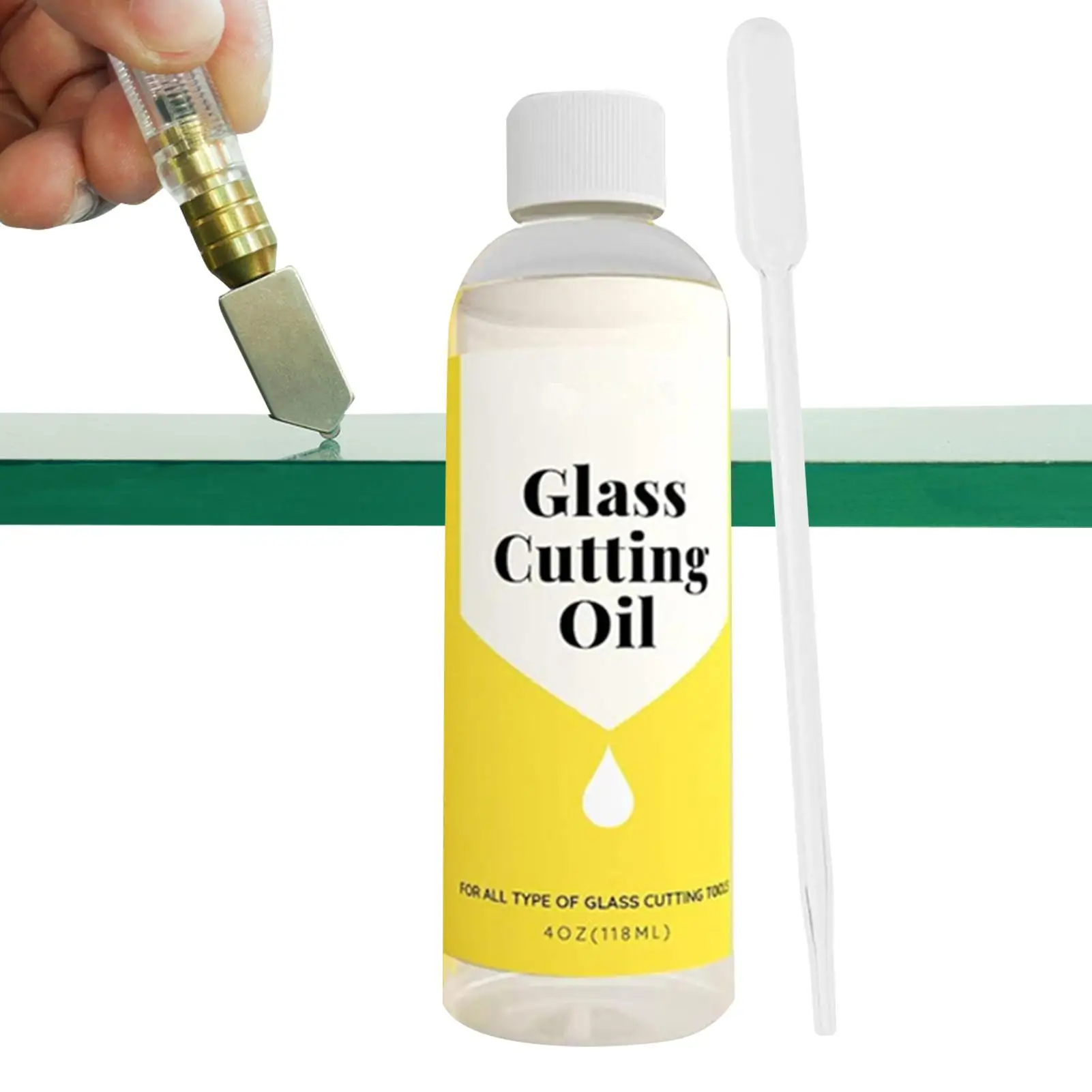 1pc 118ml Cutting Oil For Stained Glass Cutter Oil For Glass Drill Bit Easy To Use Multipurpose Mirrors Cutting Tool Fluid